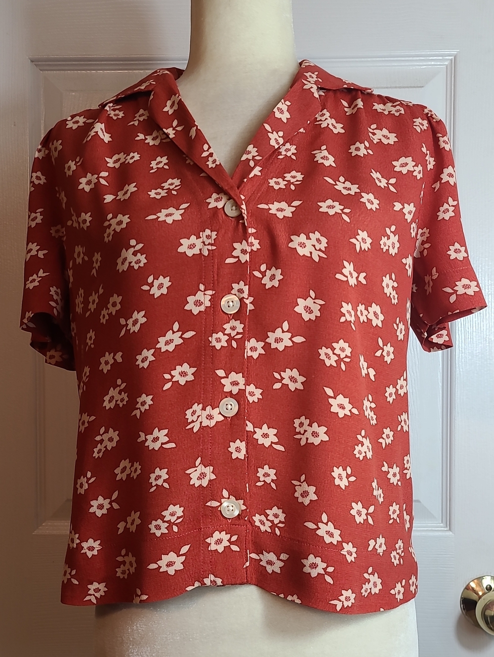 Free Assembly Cropped Button Down Shirt